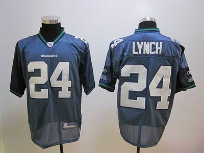 seattle seahawks 24 marshawn lynch blue jersey