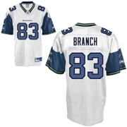 seattle seahawks #83 deion branch white jersey