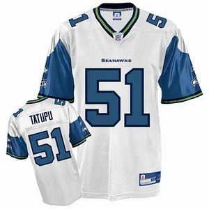 seattle seahawks #51 lofa tatupu white jersey