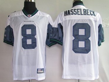 seattle seahawks 8# hasselbeck white