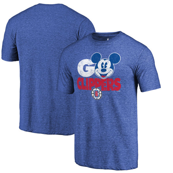 LA Clippers Fanatics Branded Royal Disney Rally Cry Tri-Blend T-Shirt