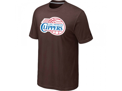 Los Angeles Clippers Big & Tall Primary Logo Brown T-Shirt