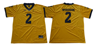 Michigan Wolverines 2 Charles Woodson Gold College Football Jersey