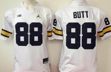 Michigan Wolverines 88 Jake Butt White College Football Jersey