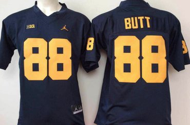 Michigan Wolverines 88 Jake Butt Navy College Football Jersey