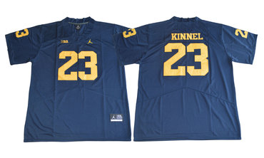 Michigan Wolverines 23 Tyree Kinnel Navy College Football Jersey