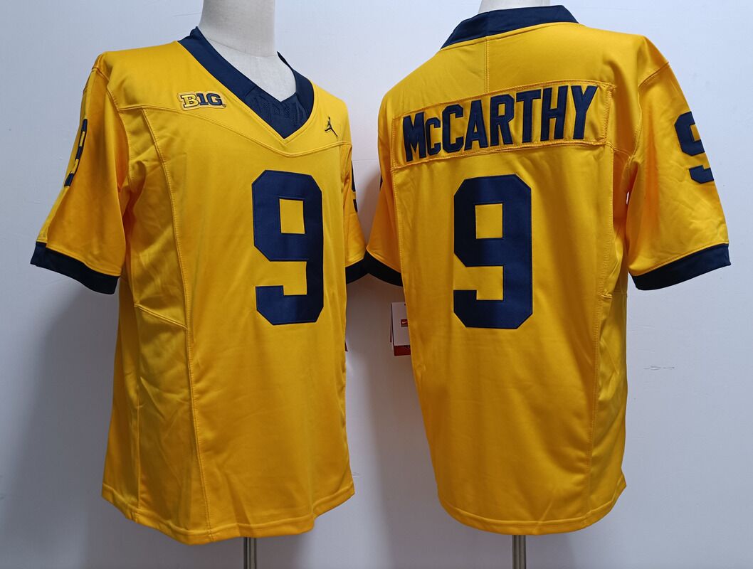 Men's Michigan Wolverines #9 J.J. McCarthy 2023 F.U.S.E. Navy Stitched Jerseys