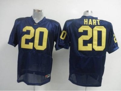 wolverines #20 mike hart blue embroidered ncaa jerseys