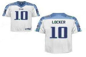 tennessee titans #10 jake locker white jerseys