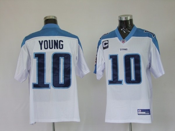 tennessee titans 10 vince young dark white