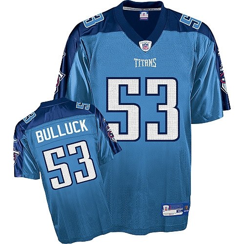 tennessee titans #53 k.bullock blue jersey