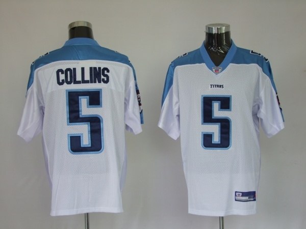 tennessee titans 5 kerry collins white