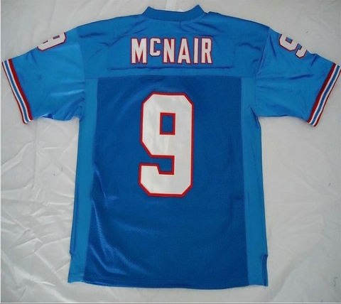 tennessee titans 9 mcnair lt blue