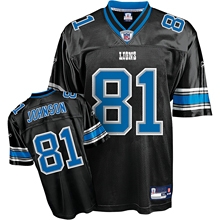 detroit lions #81 calvin johnson black jersey1