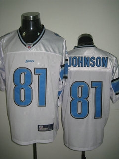 detroit lions 81 calvin johnson white jerseys