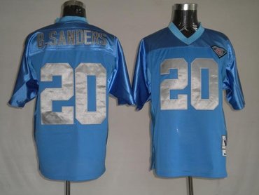 detroit lions 20 sanders blue jerseys 2009