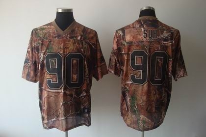 detroit lions 90 ndamukong suh realtree camo jersey