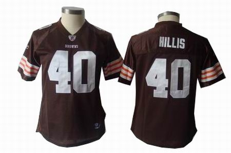 2011 women team jersey cleveland browns 40 peyton hillis brown jersey