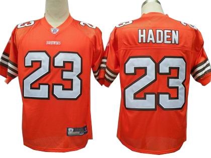 youth cleveland browns 23 joe haden jersey orange