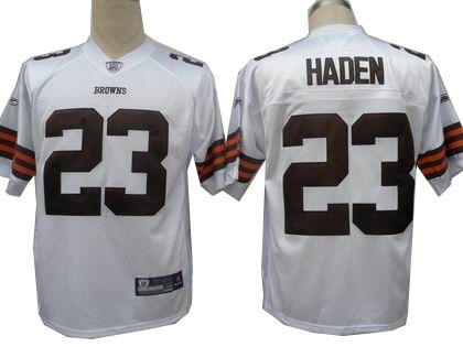 youth cleveland browns 23 joe haden jersey white