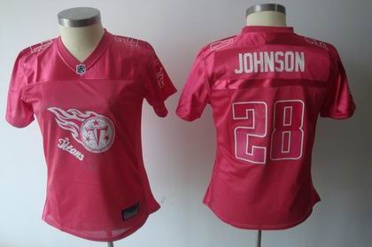 2011 women fem fan tennessee titans 28 chris johnson red jersey