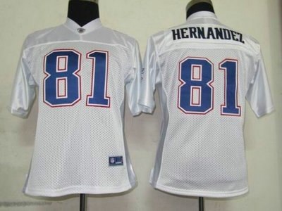 women team jersey new england patriots 81 hernandez white colors jerseys