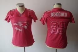 nfl new england patriots 85# chad ochocinco pink fem fan women jerseys