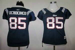 women new england patriots 85 ochocino blue color jersey