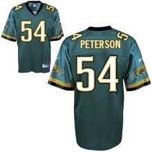 jacksonville jaguars #54 mike peterson green jersey