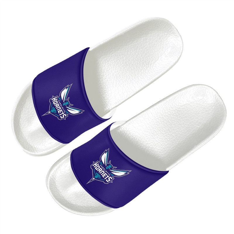 Women's Charlotte Hornets Flip Flops 001