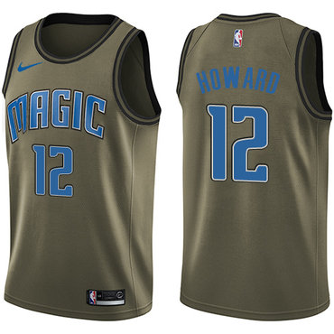 Nike Magic #12 Dwight Howard Green Salute to Service NBA Swingman Jersey