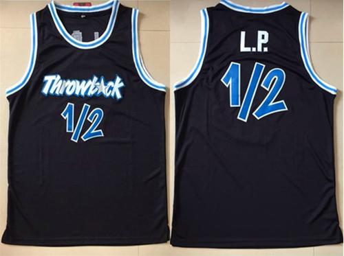 Magic #1 Penny Hardaway Black Lil Penny 1 -2 Throwback Stitched NBA Jersey