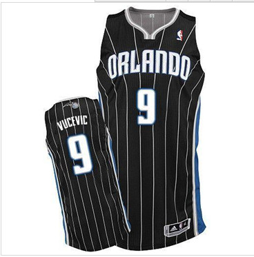 Orlando Magic #9 Nikola Vucevic Black Revolution 30 Stitched NBA Jersey