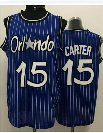 Orlando Magic #15 Vince Carter Blue Throwback Stitched NBA Jersey