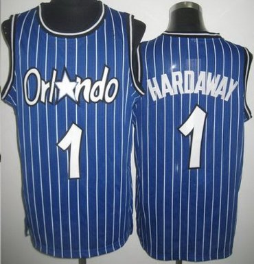 Orlando Magic 1 Penny Hardaway Blue Throwback Revolution 30 NBA Jerseys