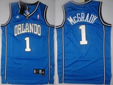 Orlando Magic 1 Tracy Mcgrady Blue Swingman NBA Jerseys