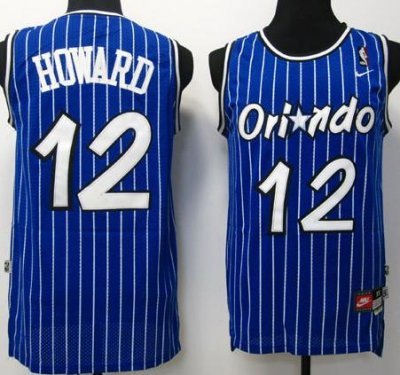 Orlando Magic 12 Dwight Howard Blue NBA Jerseys