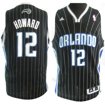 NBA Orlando Magic #12 Dwight Howard Swingman Stitched Black Jersey