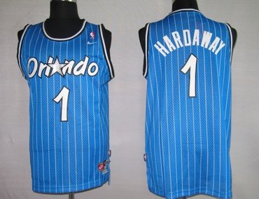 NBA Jersey Orlando Maglc 1# Hardaway Blue strip(Swingmin)