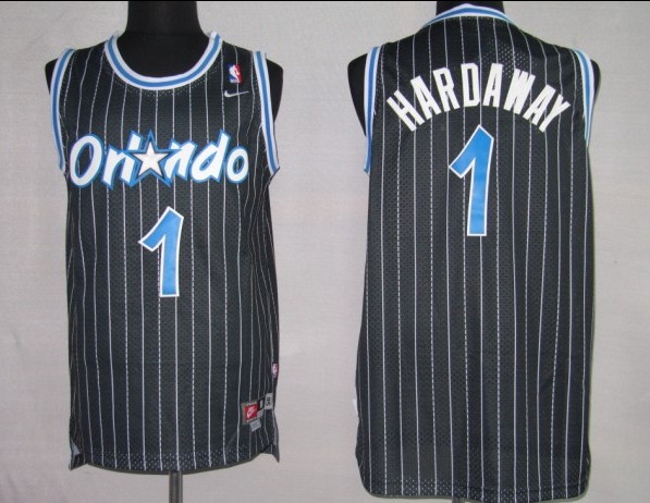 NBA Jersey Orlando Maglc 1# Hardaway Black strip(Swingmin