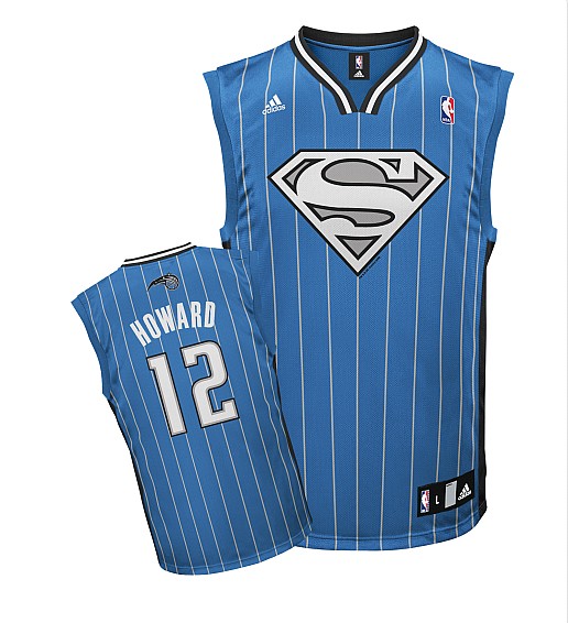 Orlando Magic #12 Dwight Howard Blue Basketball