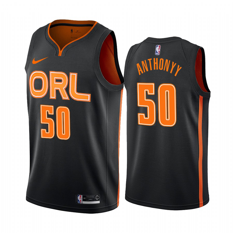 Nike Magic #50 Cole Anthony Men's 2019-20 Black City Edition NBA Jersey