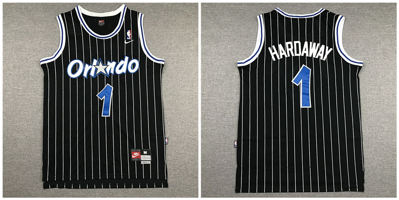 Magic 1 Anfernee Hardaway Black Nike Swingman Jersey