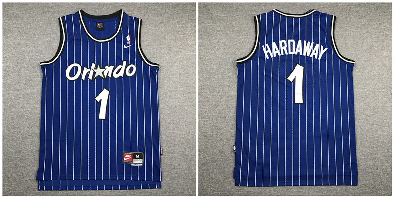 Magic 1 Anfernee Hardaway Navy Nike Swingman Jersey