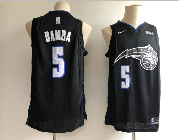 Magic 5 Mohamed Bamba Black 2018-19 City Edition Nike Swingman Jersey