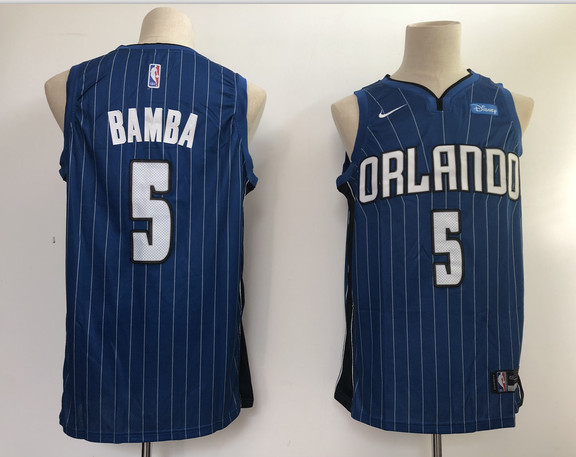 Magic 5 Mohamed Bamba Blue Nike Swingman Jersey