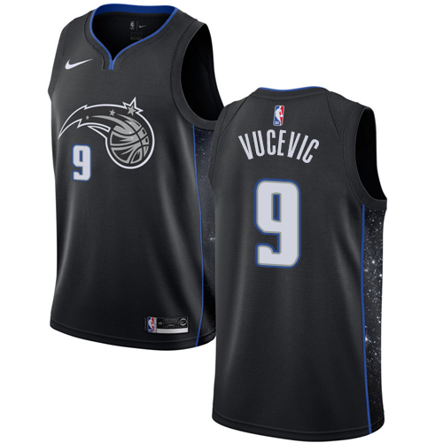 Nike Magic #9 Nikola Vucevic Black NBA Swingman City Edition 2018 19 Jersey