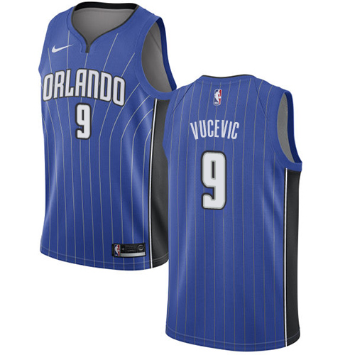 Nike Magic #9 Nikola Vucevic Black NBA Swingman Statement Edition Jersey 0