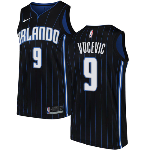 Nike Magic #9 Nikola Vucevic Black NBA Swingman Statement Edition Jersey