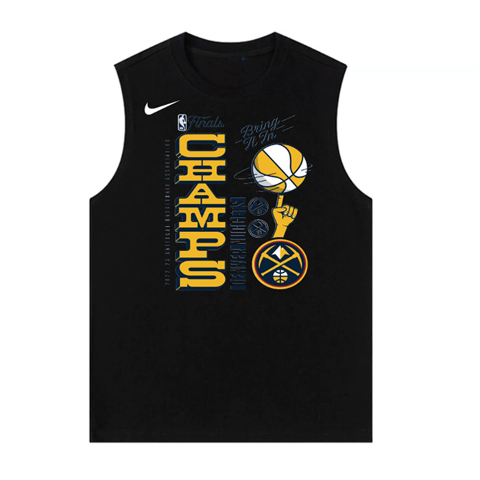 Men's Denver Nuggets Black 2023 Champions Suit In Action Tank Top